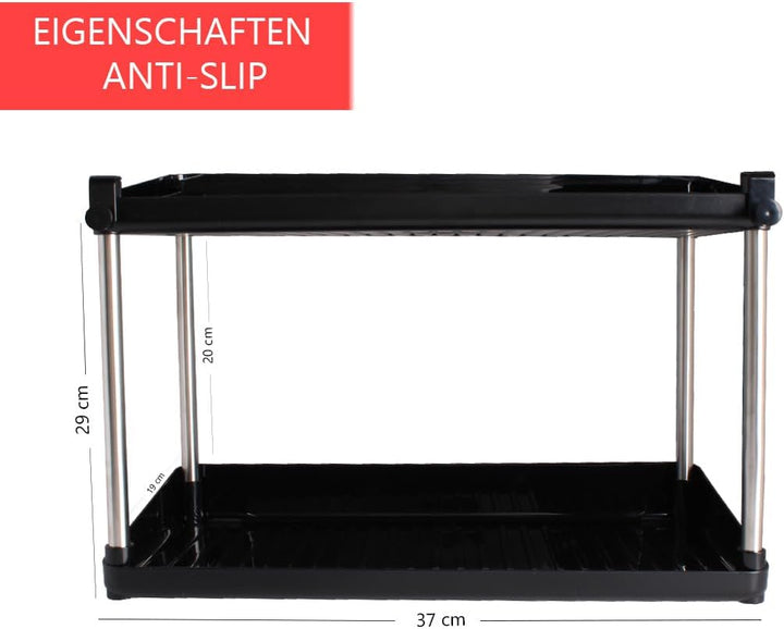 Unter der Spüle Küchenbecken Organizer, Reinigungsmittel Rack, Schrank Organisator (Black, Small) Sm