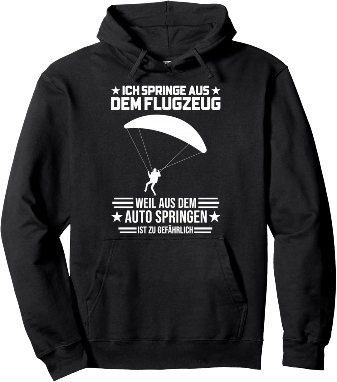 Fallschirm Paragleiter Fallschirmspringen Pullover Hoodie
