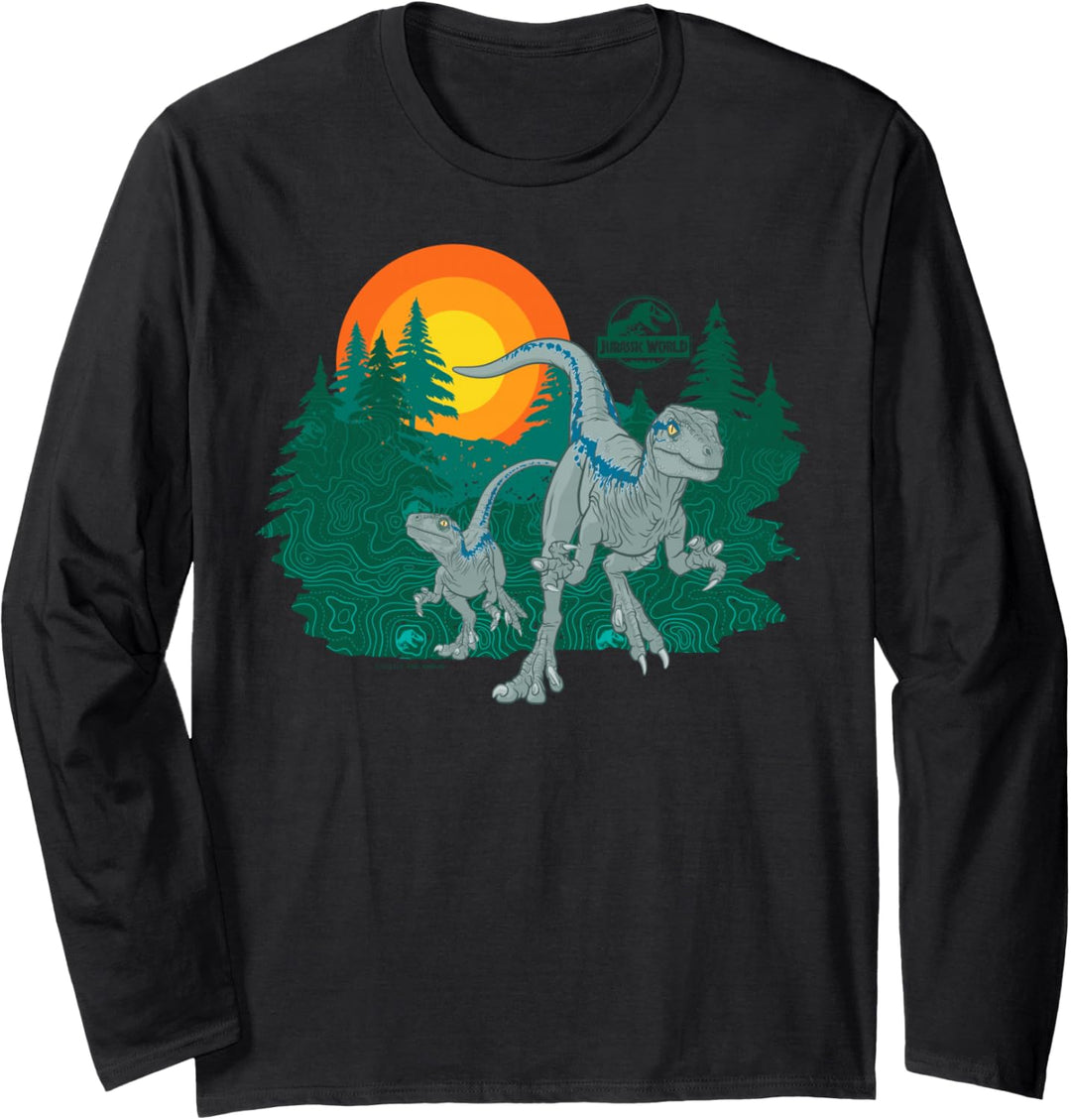 Jurassic World Blue Raptor Sunset Langarmshirt
