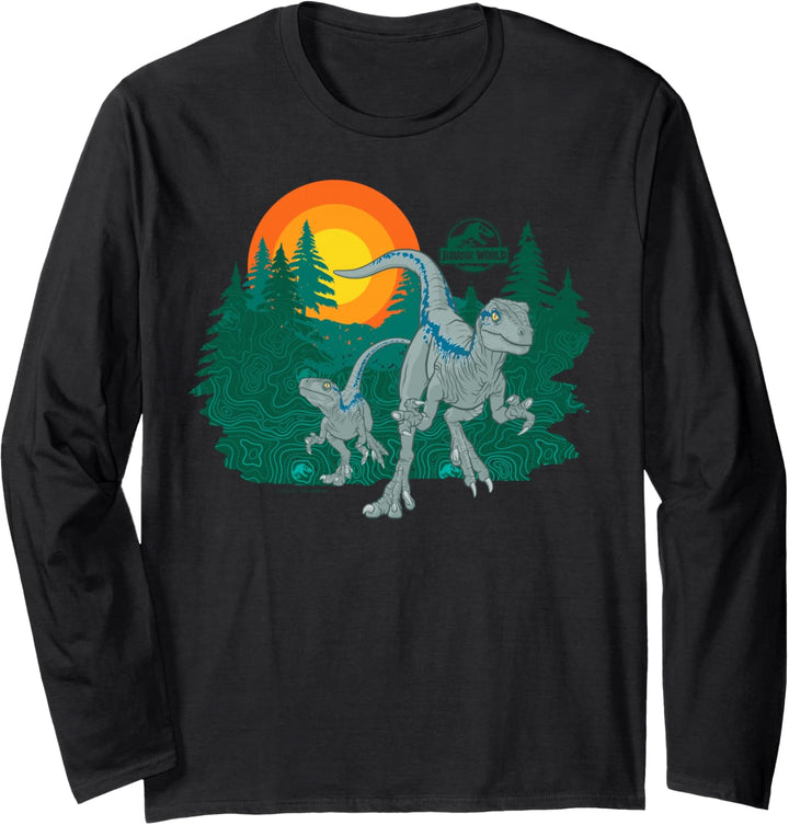 Jurassic World Blue Raptor Sunset Langarmshirt