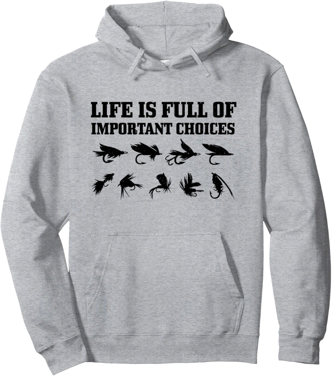 Angeln Fliegenfischen Vintage Angler Fliegenfischer Pullover Hoodie