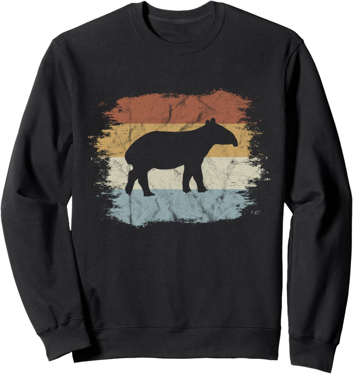 Retro Tapir Fancy Schabracken-Tapir Vintage Style Sweatshirt