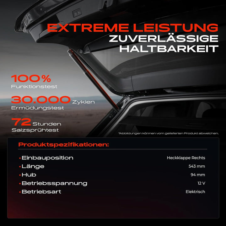 Frankberg 1x Elektrische Gasfeder Gasdruckfeder Heckklappe Rechts Kompatibel mit X6 F16 F86 xDrive28