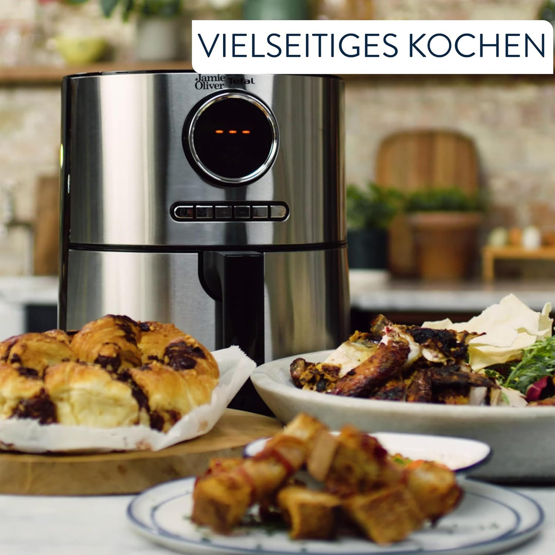 Jamie Oliver by Tefal Ultra Fry Heissluftfritteuse, 1630 W, XL-Kapazität (4,2 L), Temperatureinstell