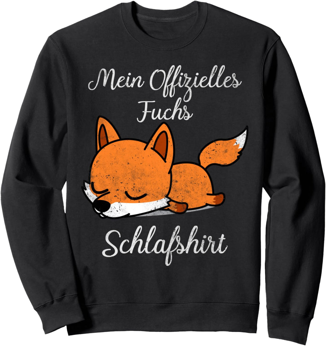 Schlafshirt Pyjama Schlafanzug Nachthemd Fuchs Geschenk Sweatshirt