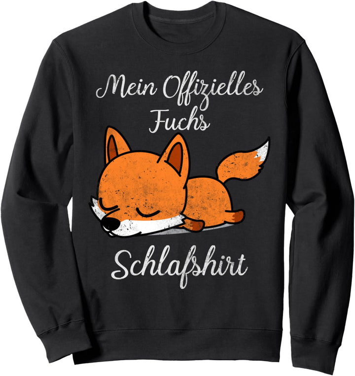 Schlafshirt Pyjama Schlafanzug Nachthemd Fuchs Geschenk Sweatshirt