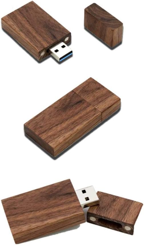 Anloter USB-Speicherstick, 16 GB, USB 3.0, Walnussholz, 5 Stück 16GB/3.0 5 Stück, Walnussholz.
