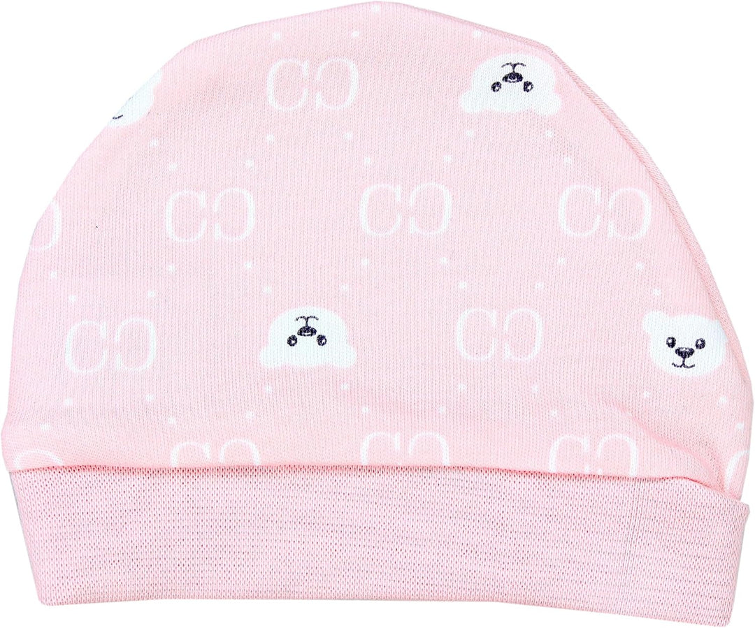 TupTam Baby Mädchen Jungen Bekleidungsset Langarmbody Hose Mütze mit Aufdruck Spruch 3 teilig 50 Bär
