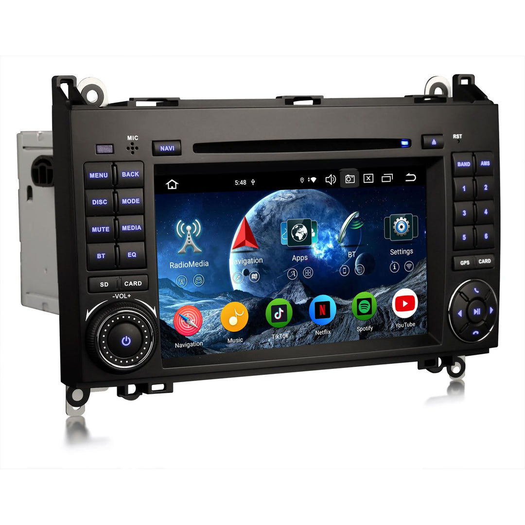 Erisin 7 Zoll 8-Kern 4GB+64GB Android 14 Autoradio GPS Navigation für Mercedes A/B-Klasse W169 W245
