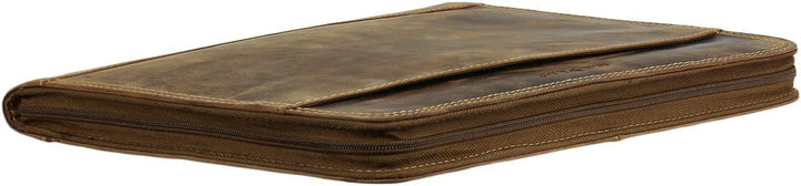 Greenburry Vintage Manager 1721-25 Leder Dokumentenmappe 33x26x2,5cm antikbraun, Braun