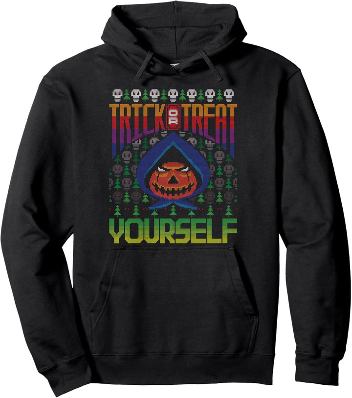 Süsses oder Gönnen Sie sich Ghost Pumpkin Ugly Christmas Sweater Pullover Hoodie