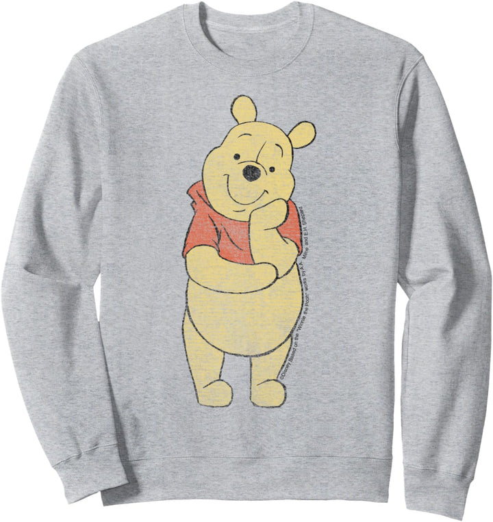 Disney Winnie The Pooh Did You Ever Stop To Think Left Chest Sweatshirt