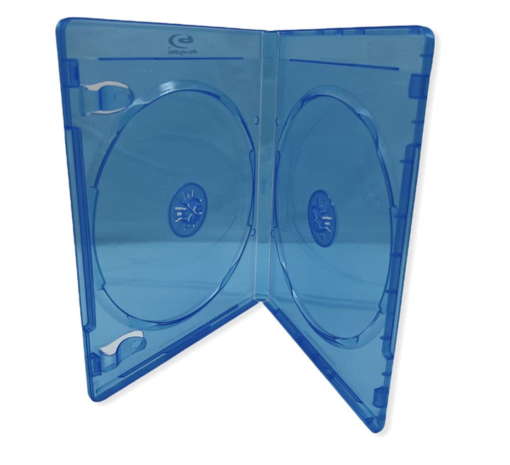 5 x Blu-ray 11-mm-Doppel-Disc-Aufbewahrungsboxen mit Logo von Dragon Trading®
