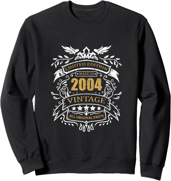 Limited Edition 19. Geburtstag Geschenkidee Vintage 2004 Sweatshirt