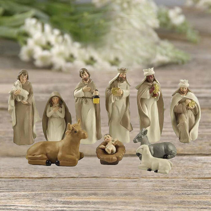 Christus-Geburt von Jesus-Verzierung Krippenfiguren-Set krippenfiguren giessform Zarte stehende Harz