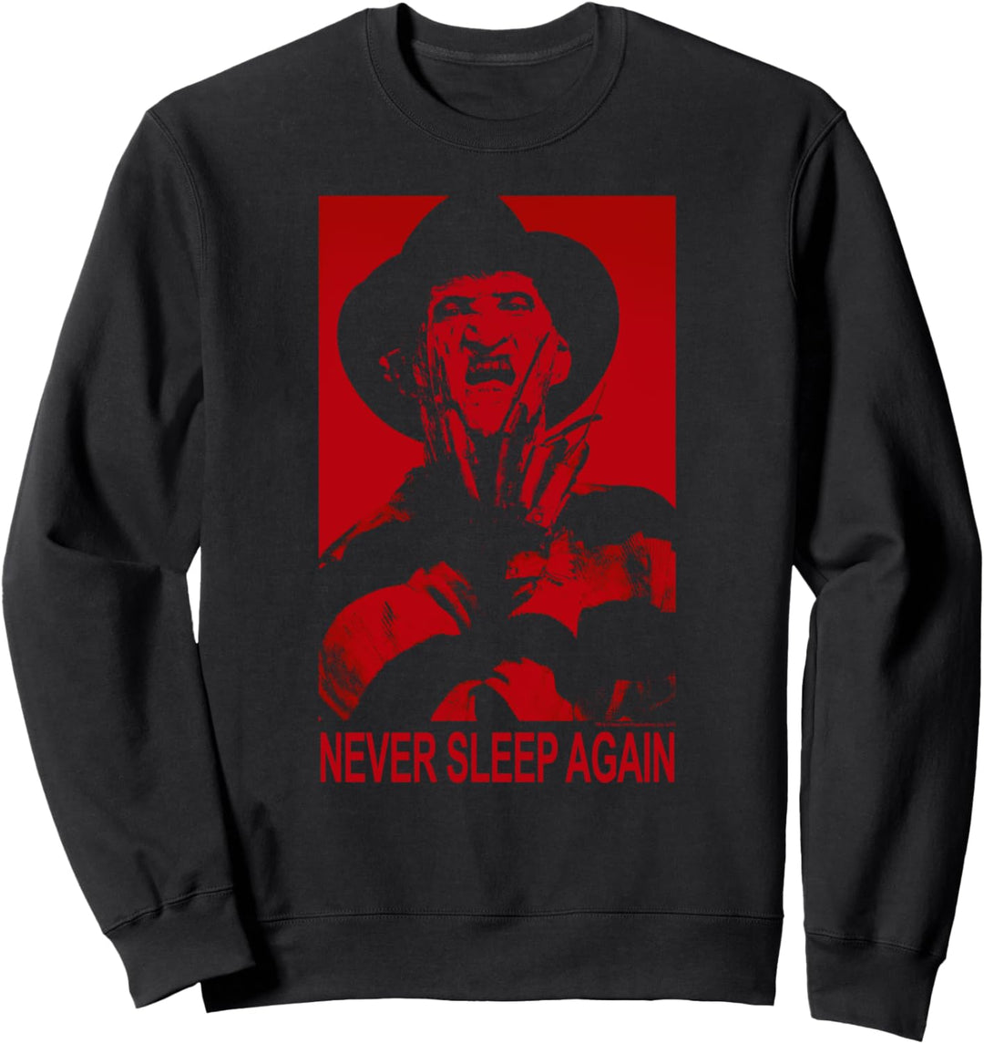 Nightmare on Elm Street Freddy Never Sleep Again Sweatshirt