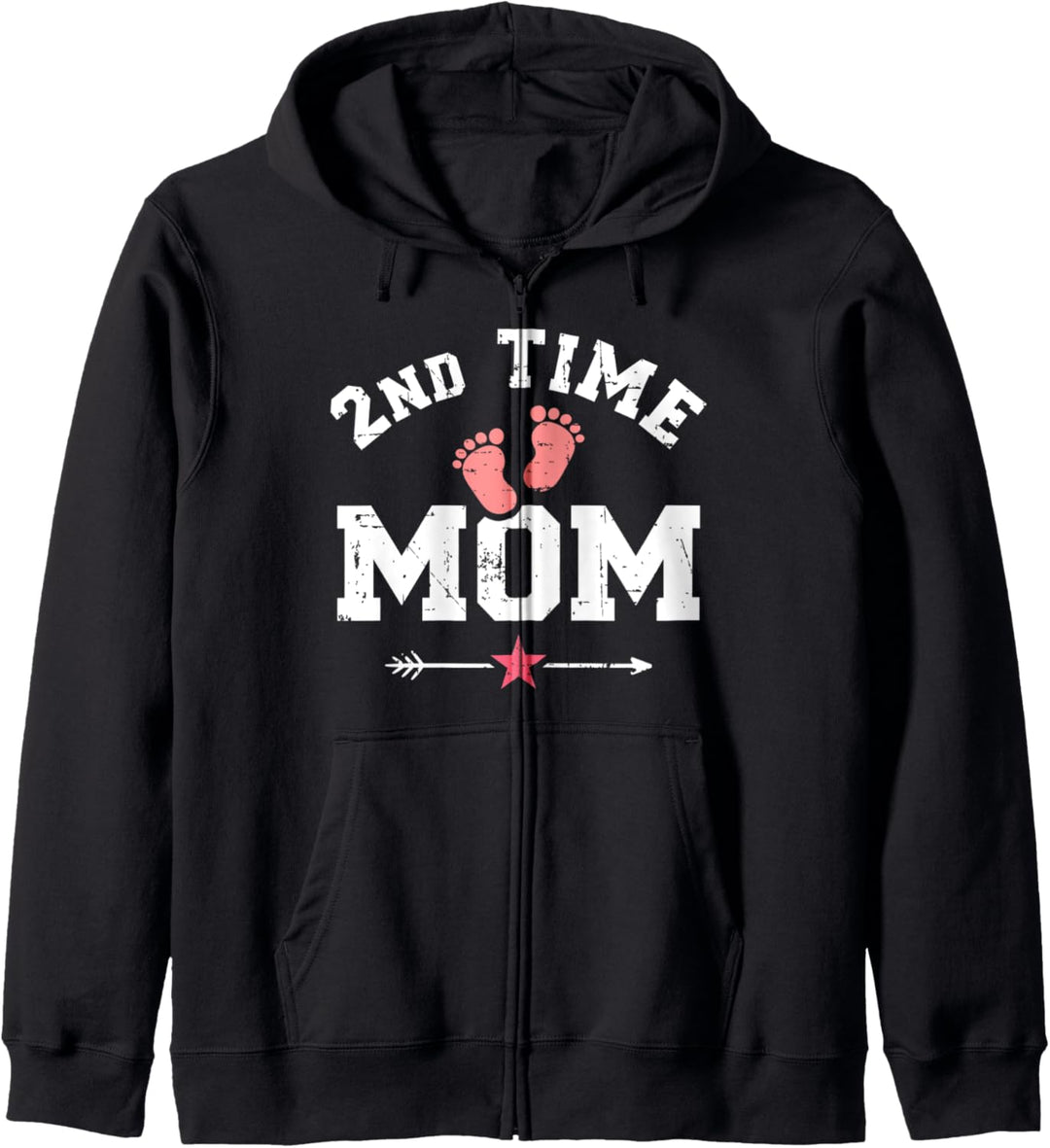 Zweifache Mama zweites Mal Mutter Kapuzenjacke