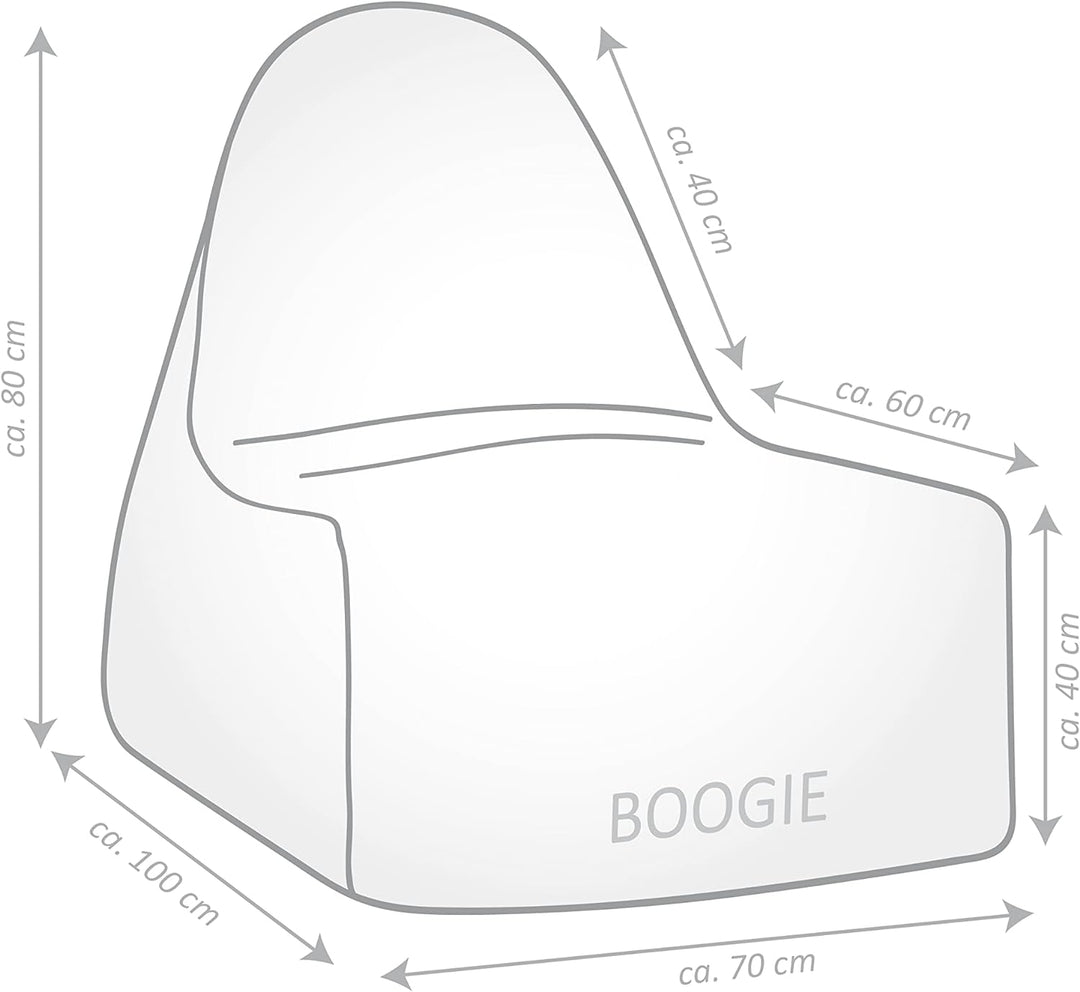 SITTING POINT only by MAGMA Sitzsack Boogie Felt Filzimitat in anthrazit