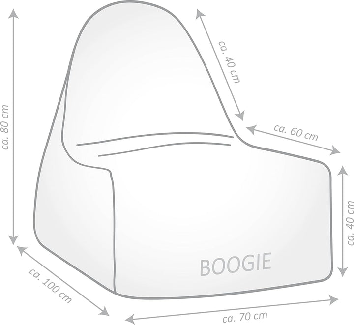 SITTING POINT only by MAGMA Sitzsack Boogie Felt Filzimitat in anthrazit