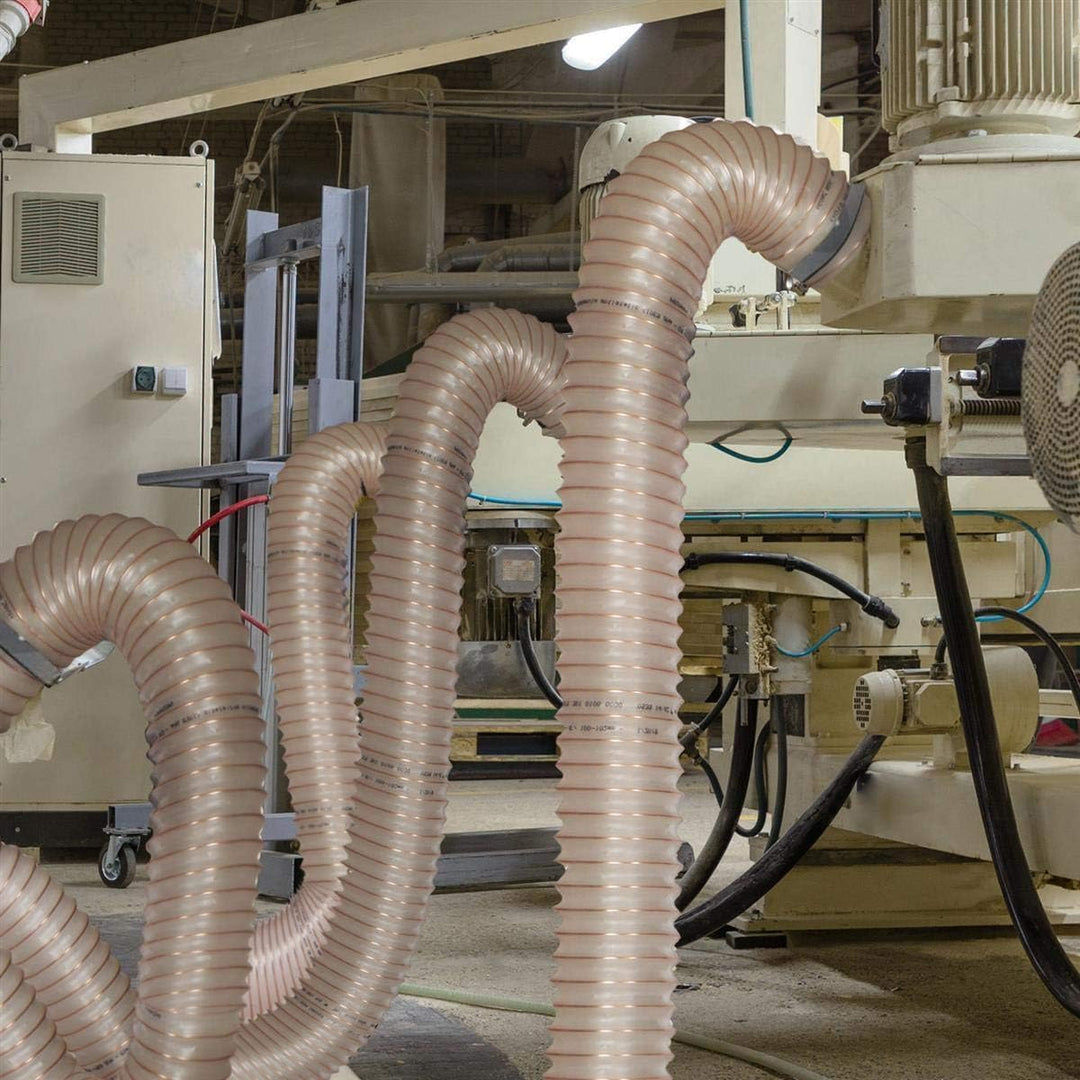 Profi Absaugschlauch mit Stahldrahteinlage Wandstärke 0,7mm Meterware 38 mm, 38 mm