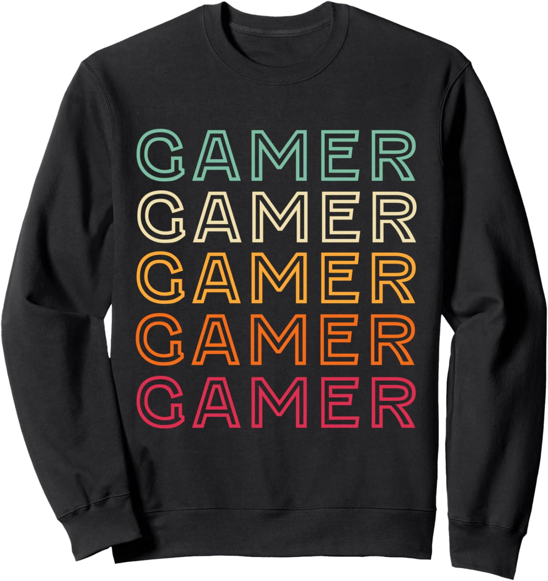 Lustiger Gamer Retro Vintage Gamer Sweatshirt