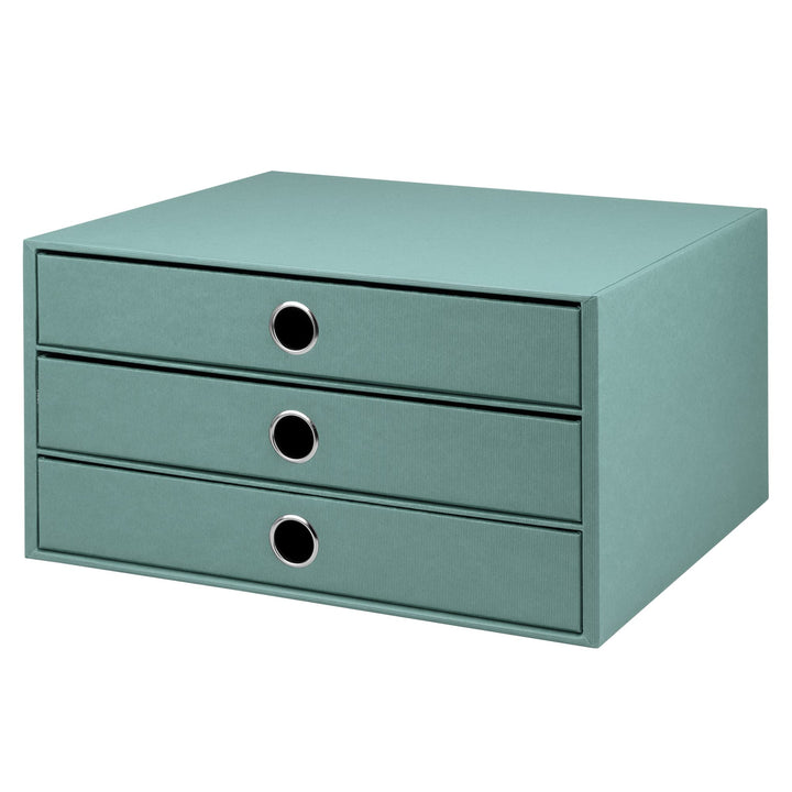 Rössler SOHO 3er Schubladenbox A4 aus Papier | Büro Organizer Schreibtisch| Schubladen Organizer Bür