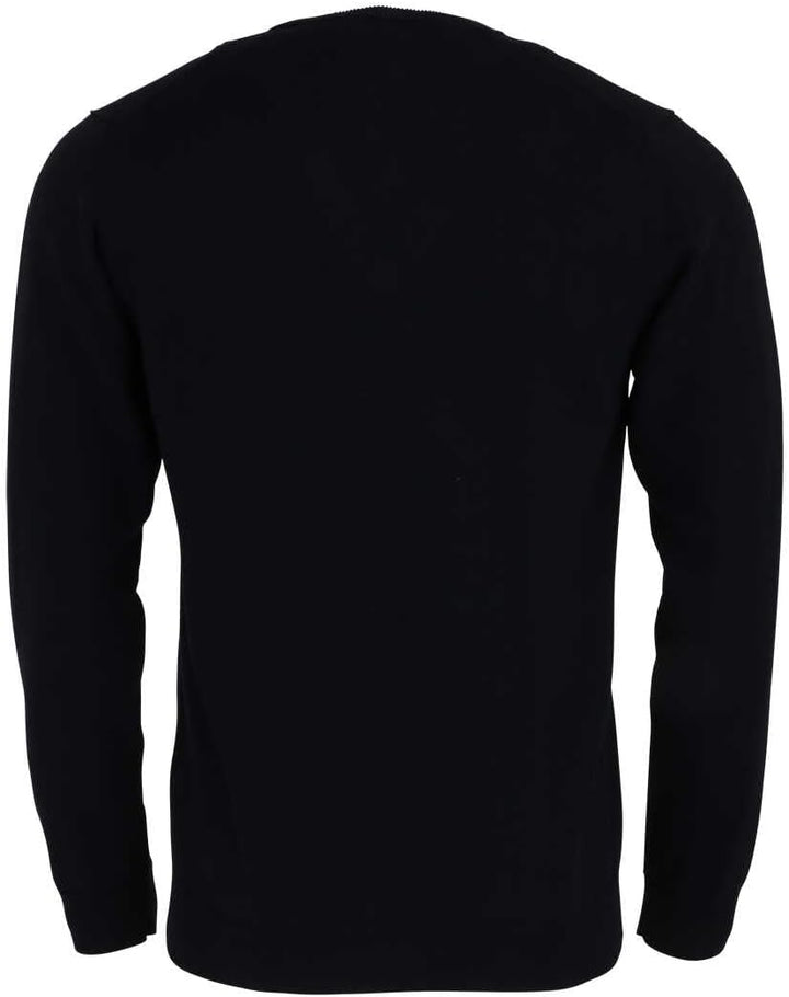 GANT Herren Md. Extrafine Lambswool V-Neck Pullover S Schwarz, S Schwarz