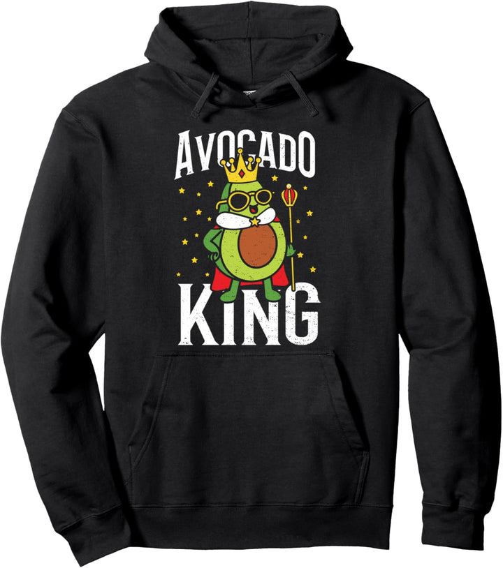 Gemüse: Avocado King - Avocado Sprüche Pullover Hoodie