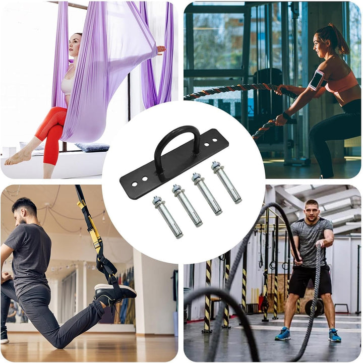 Wandmontage-Trainingsanker – 20 x 5 x 8 cm robustes Wandanker-Set | U-förmige Hakenankerplatte | Kra