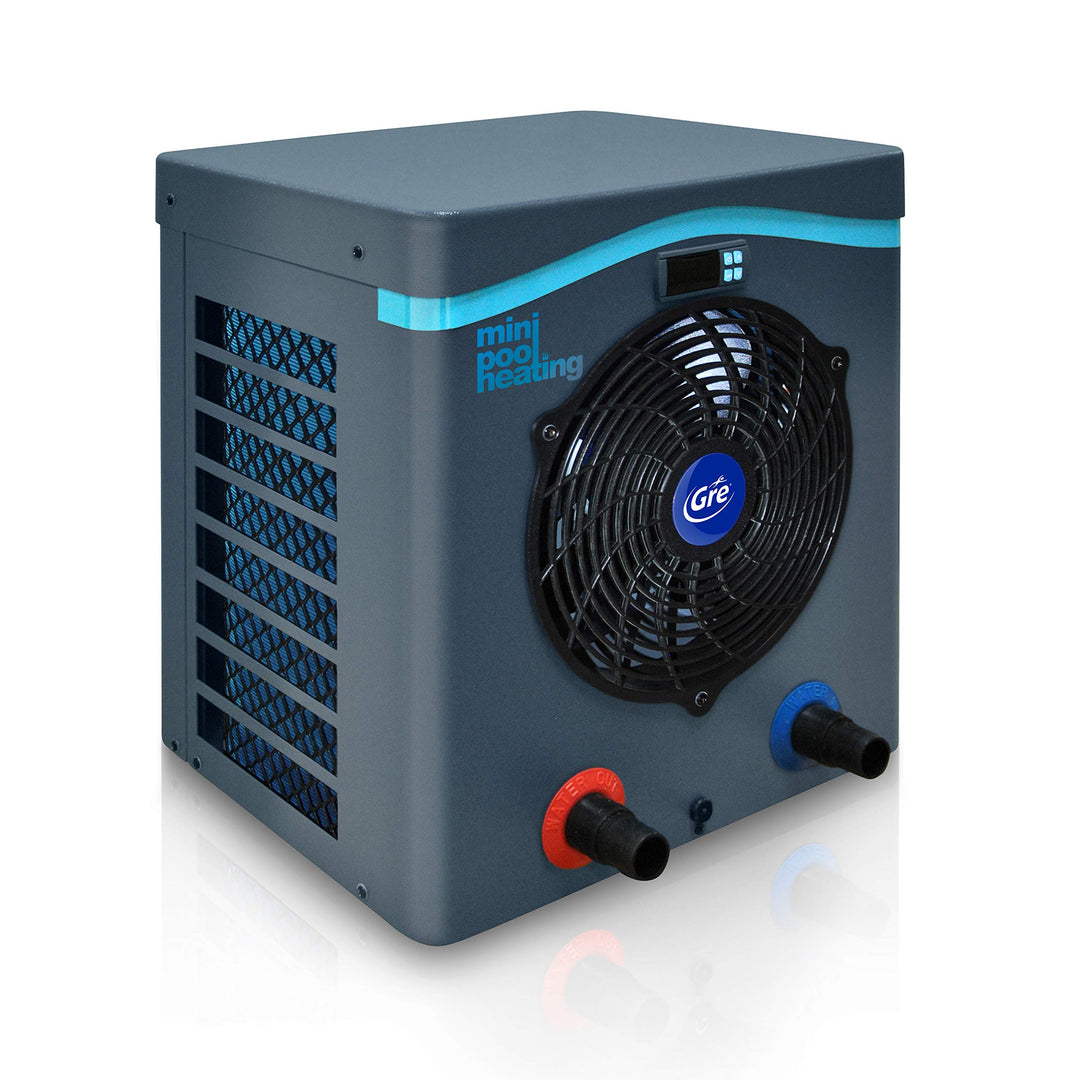 Gre HPM30 - Mini-Wärmepumpe für Aufbau-Pool bis zu 30 m3, Grau, Gre HPM30