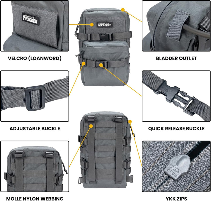 EXCELLENT ELITE SPANKER Taktische Outdoor MOLLE Hydration Pack Nylon Small Water Bladder Carrier Pac
