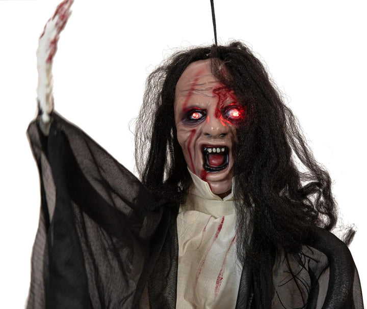 EUROPALMS Halloween Figur Geist, animiert 95cm | Halloween-Dekoration Geist