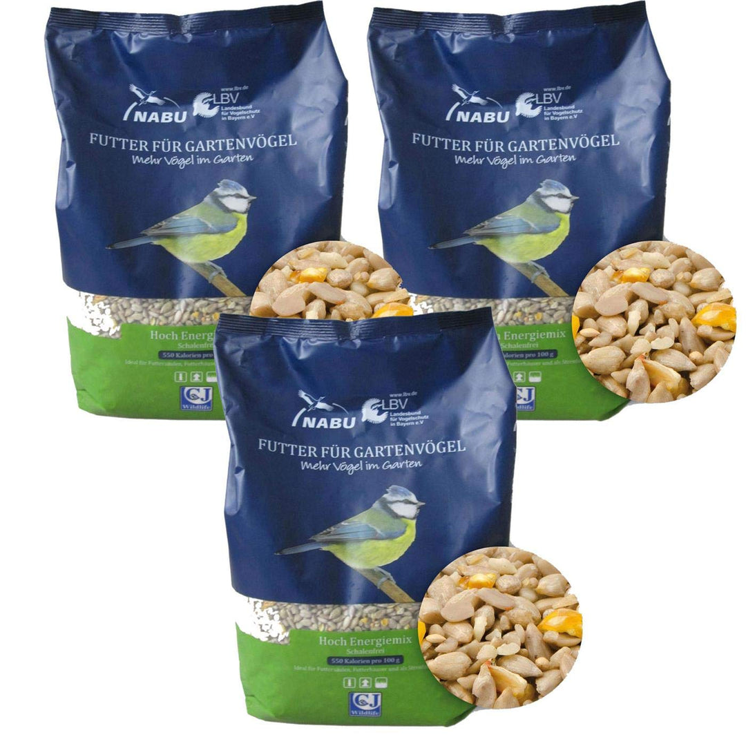 CJ Wildlife Wildvogelfutter Streufutter Hoch Energiemix - schalenfrei, Sparpack 3 x 2 kg