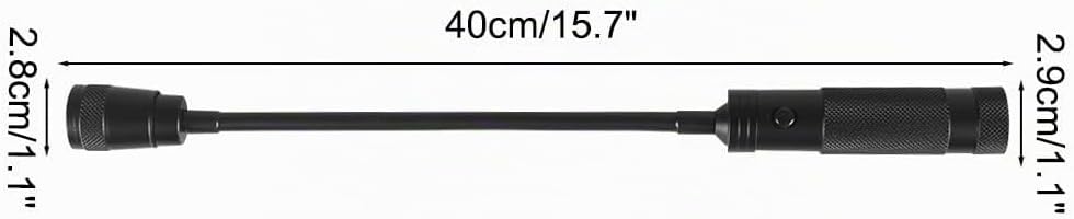 Grill Licht, 1/2 Stuck Magnetische Grilllampe mit Flexible Schwanenhals, 350Lm, 360° Drehbare Batter