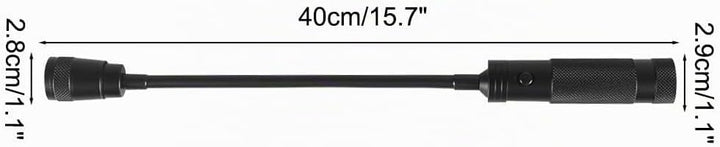 Grill Licht, 1/2 Stuck Magnetische Grilllampe mit Flexible Schwanenhals, 350Lm, 360° Drehbare Batter