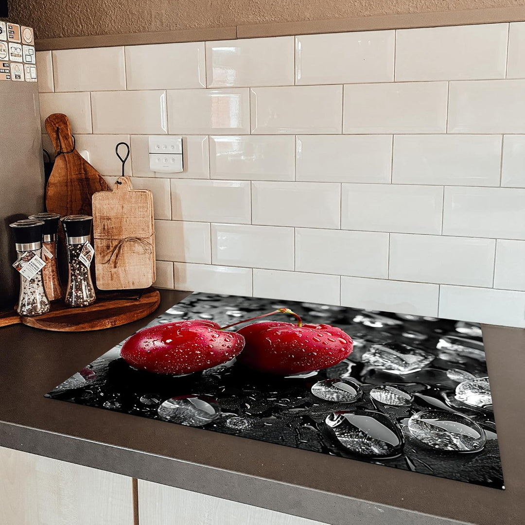 Herdabdeckplatte 70x52 cm Einteilig Herdabdeckung Abdeckplatte für Ceranfeld Abdeckung Induktionskoc
