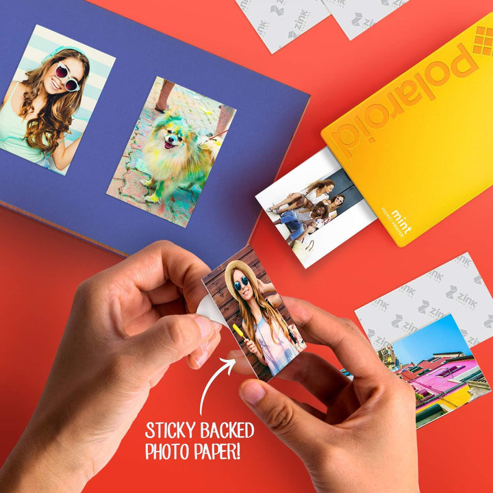 Polaroid Mint: Taschendrucker mit Zink-Papier. Bluetooth für Android- und iOS-Geräte. Druckt in selb