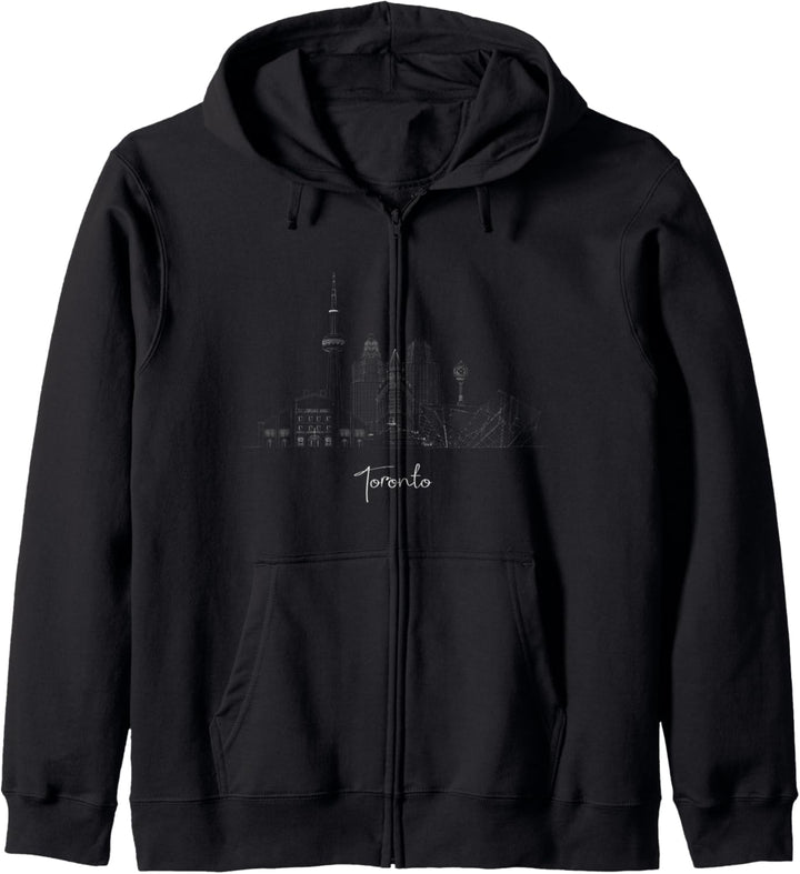 Toronto Ontario ON City Skyline Design – W Kapuzenjacke