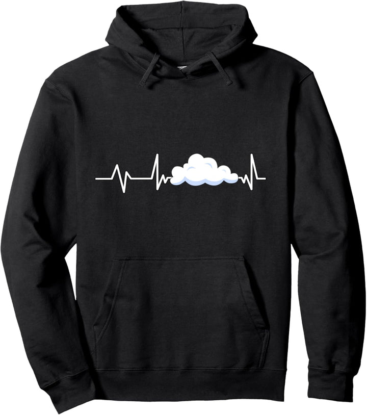 Wolke Herzschlag Wolke Geschenk Wolke Pullover Hoodie