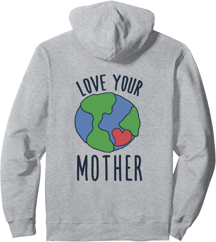 Love your mother earth day cute heart Pullover Hoodie
