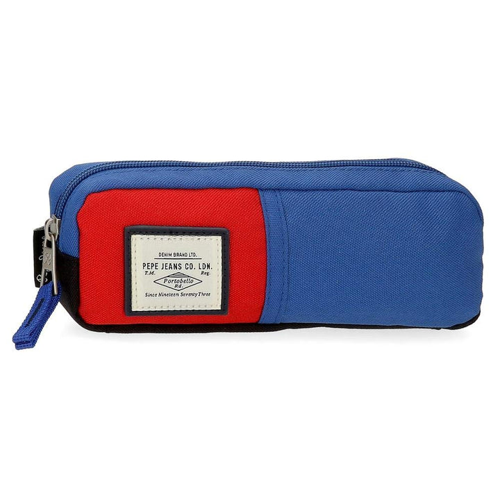 Pepe Jeans Dany Federmäppchen Blau 22x7x3 cms Recycelter Polyester Fall Blau, Fall Blau