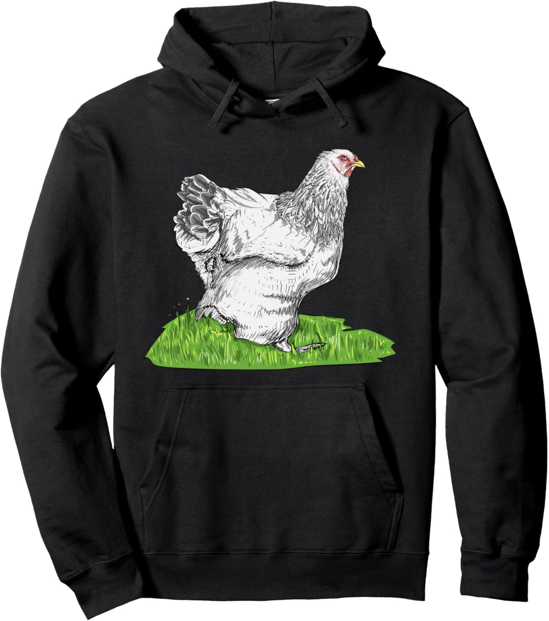 Brahma Hühner I Chicken Geflügel Motiv für Hühnerhalter Pullover Hoodie
