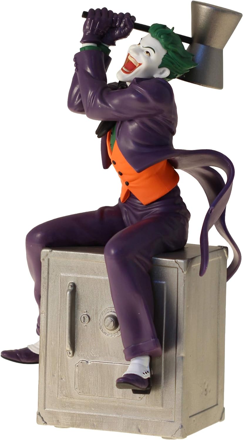 Plastoy DC Figur Spardose The Joker auf Safe, 80059, Mehrfarbig, Einheitsgrösse