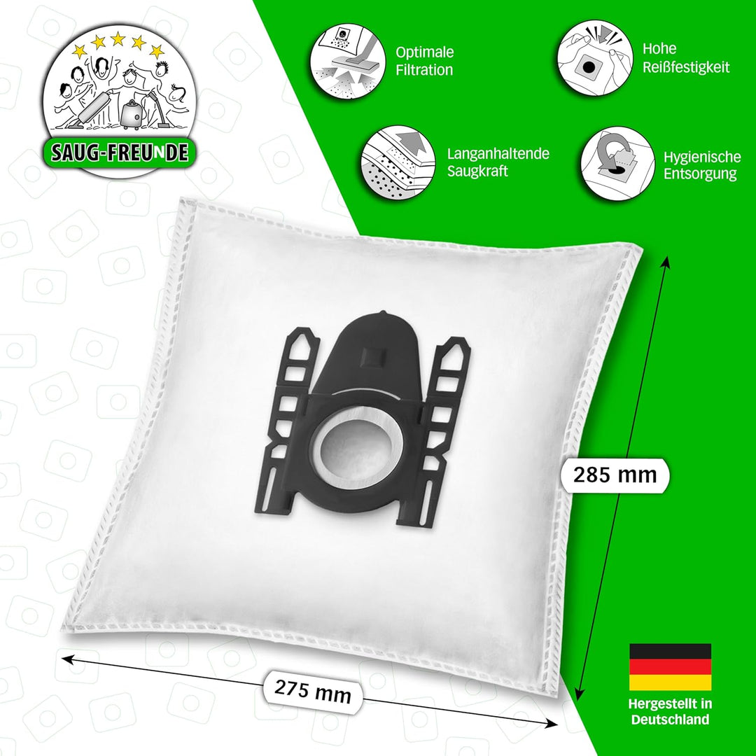 SAUG-FREUnDE | 20 Staubsaugerbeutel für BOSCH Serie 2, BGBS2BA1P, BGBS2LB1, BGBS2RD1, BGLS2BA1H, BGL
