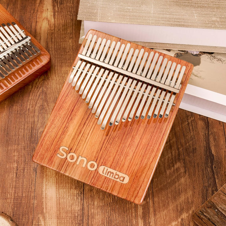Sonolimba "Kalimba mit 21 Tasten" - Daumenklavier aus hochwertigem Akazienholz - Finger Thumb inkl.