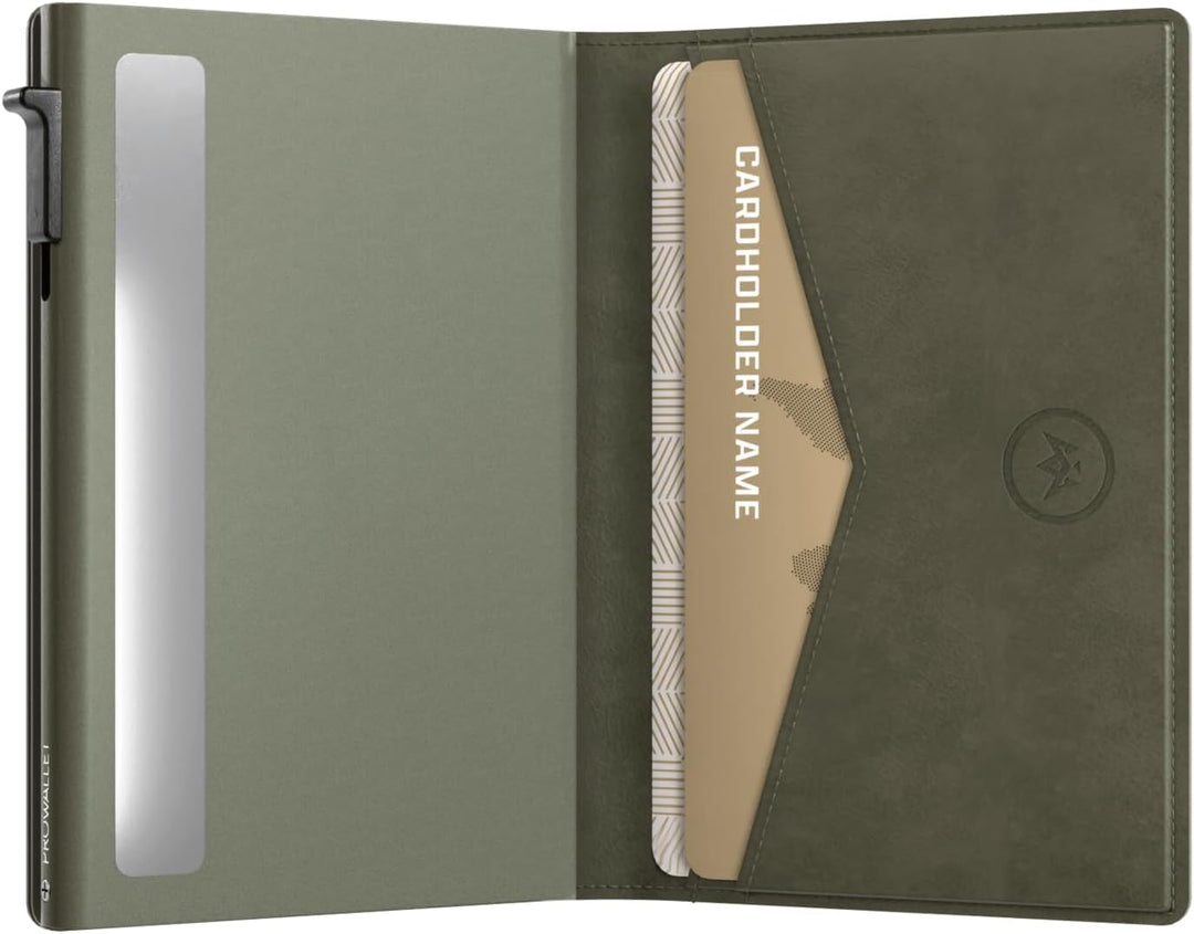 ProWallet Slim Deluxe - Slim Wallet mit RFID-Schutz 9,7 cm Schwarz, 9,7 cm Schwarz