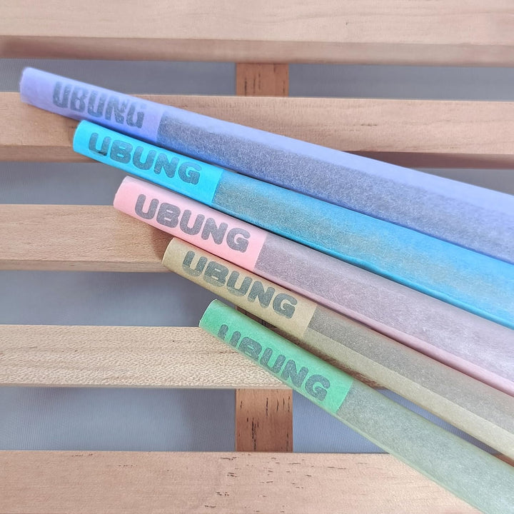 UBUNG Rainbow Cones | 200 King Size Konisch vorgedrehte Hülsen (5 Farben) Einschliesslich 1 Trichte