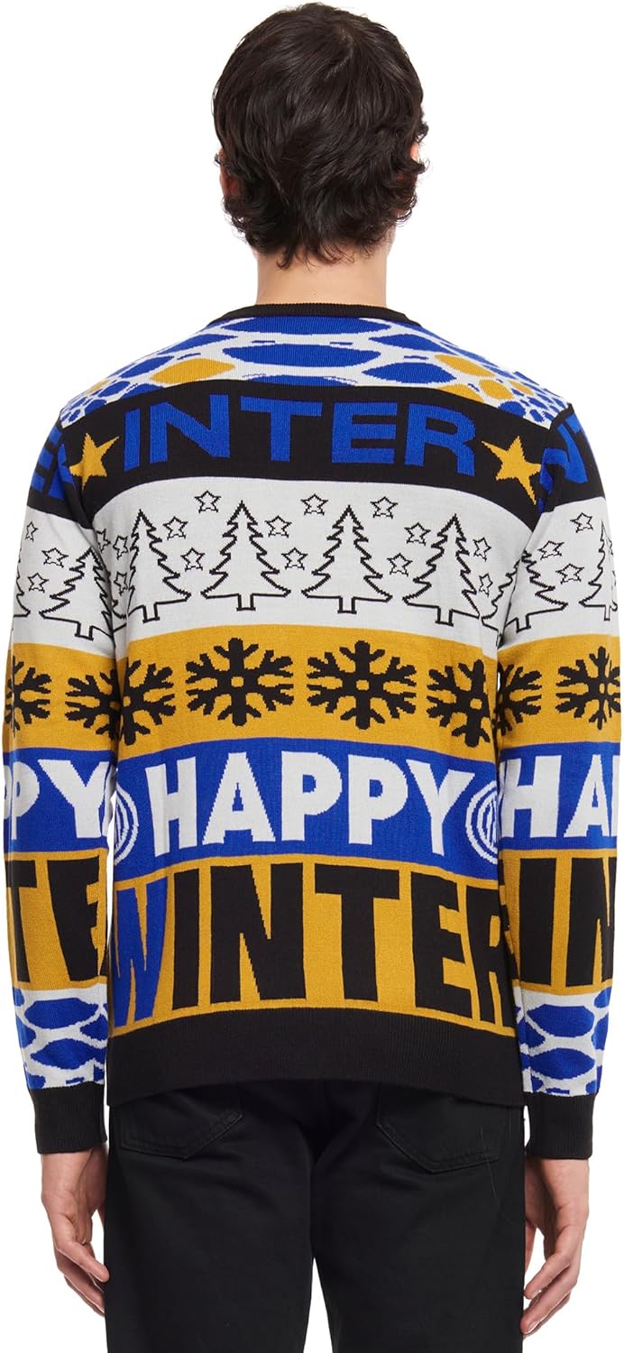 Inter Unisex Maglione Di Natale Inter Pullover (1er Pack) M Blau, M Blau