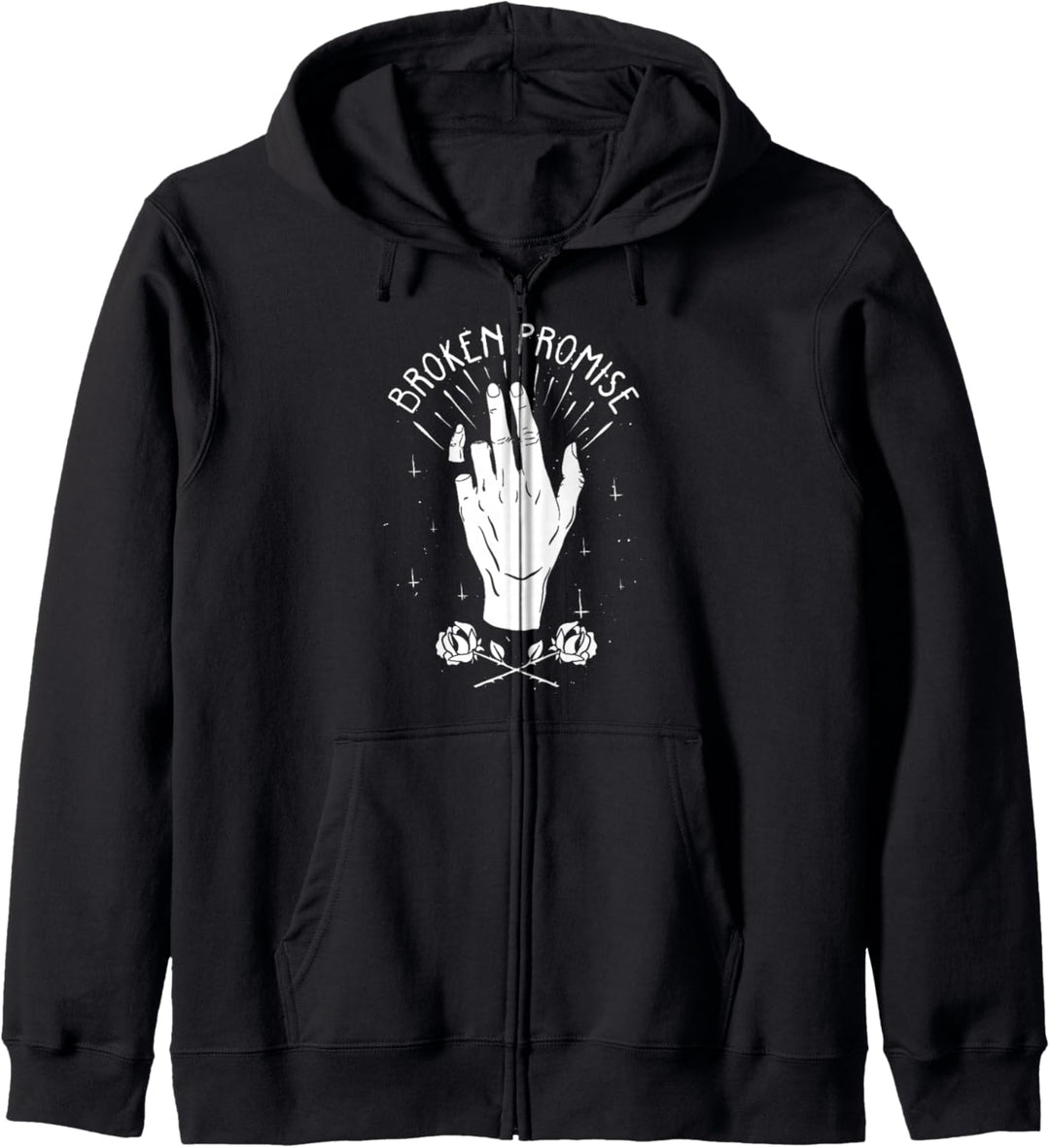 Broken Pinky Promise - Sad Aesthetic Edgy Streetwear Kapuzenjacke