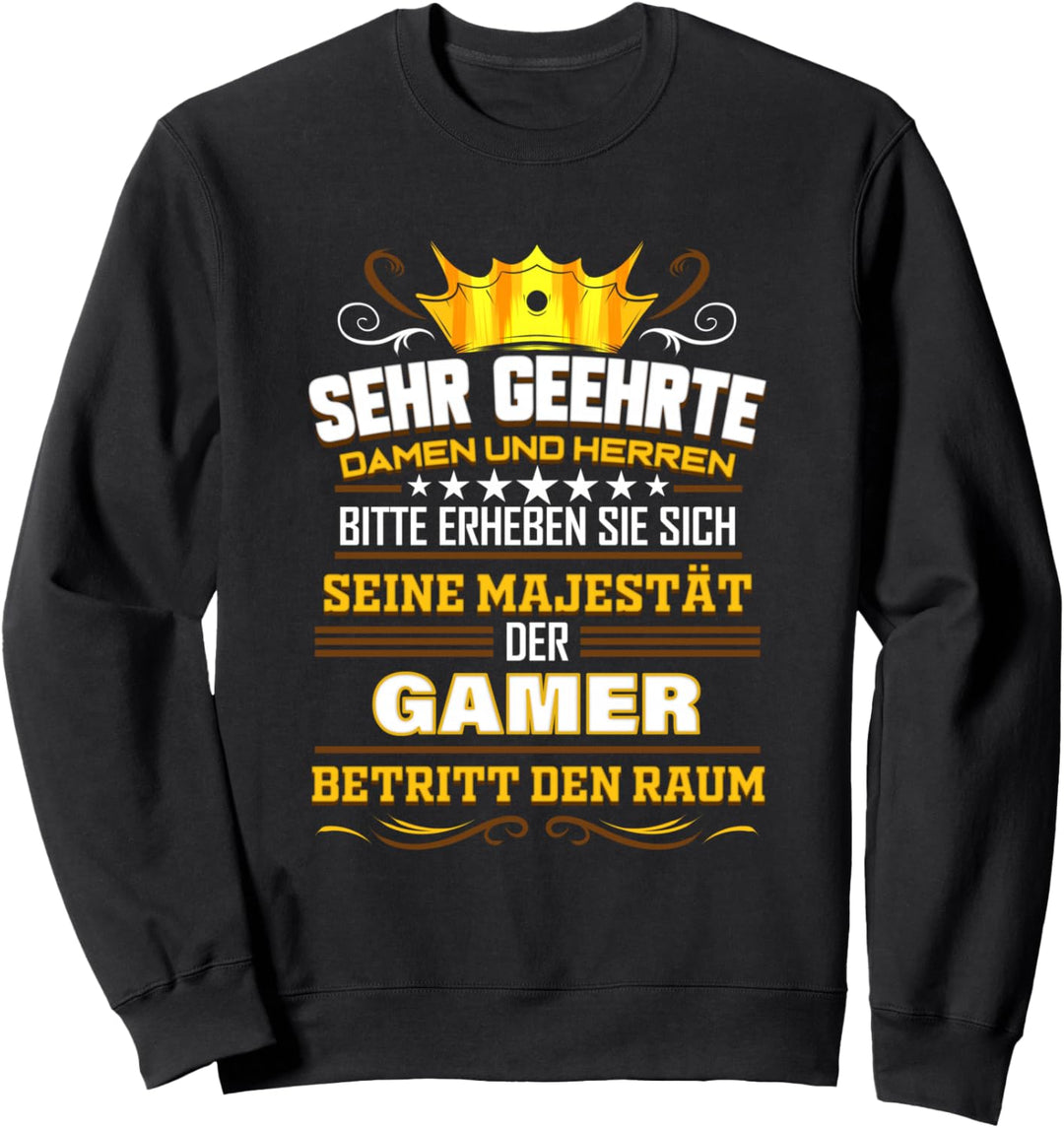 Gaming Lustiges Video Gamer Geschenk für Zocker König Game Sweatshirt